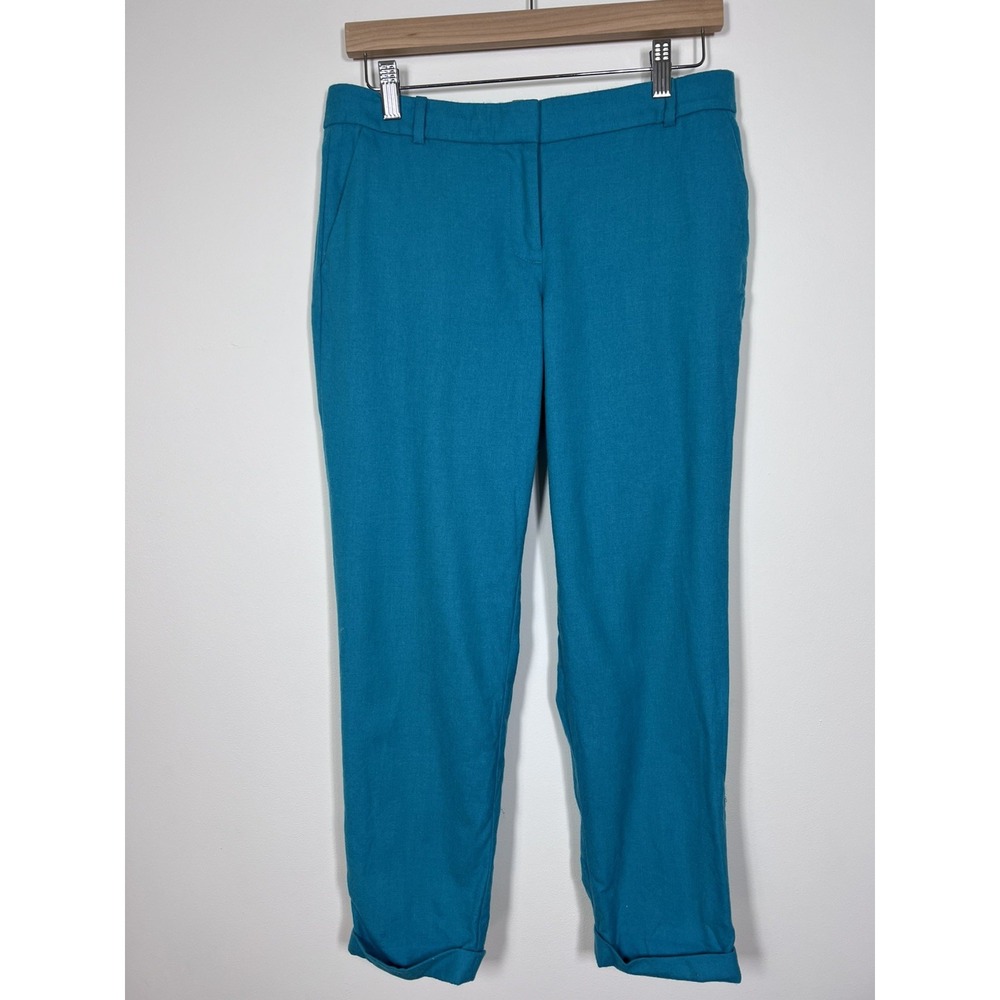J.CREW Cafe Capri Size 4 Womens Pants 100% Wool Pedal Pusher Fall Quiet Luxury
